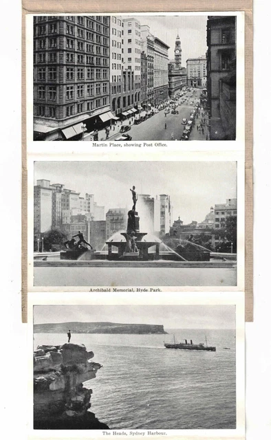 Views of Sydney N.S.W. Photographic Booklet 1951 Fold out pictures (15 pictures)
