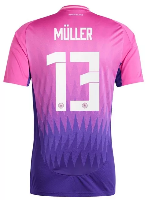 Maglia Adidas DFB EM 2024 Away fuori EURO 2024 Germania + numero giocatore DFB 3