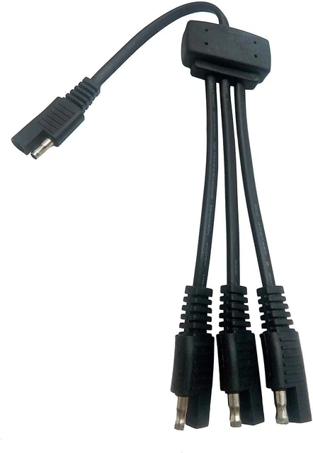 3 Way Battery Tender Charger Cable Sae Splitter Quick Connector Cord 2 Pole 12V 3 Way Battery Tender Charger Cable Sae Splitter Quick Connector Cord 2 Pole 12V