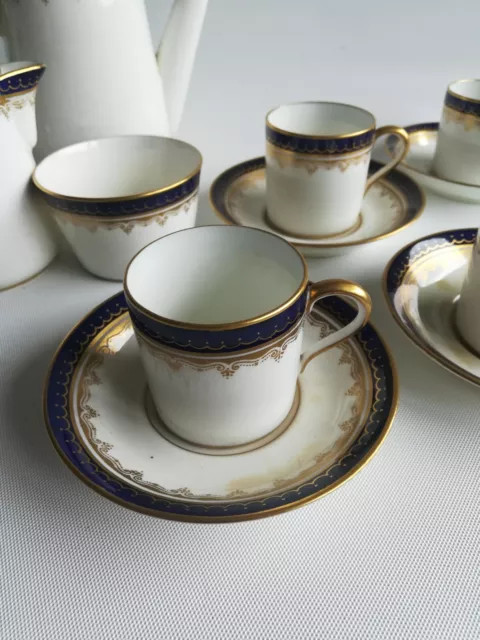 Paragon Star Coffee Set in cobalt blue & gold 3