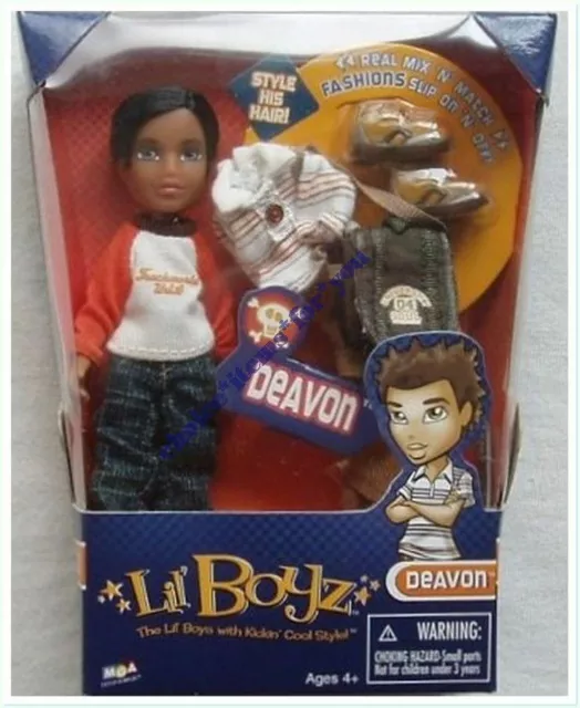 Bratz Mga Doll Lil Bratz Boyz Deavon Mix'n'match : 2004 New : Nib *Rare*