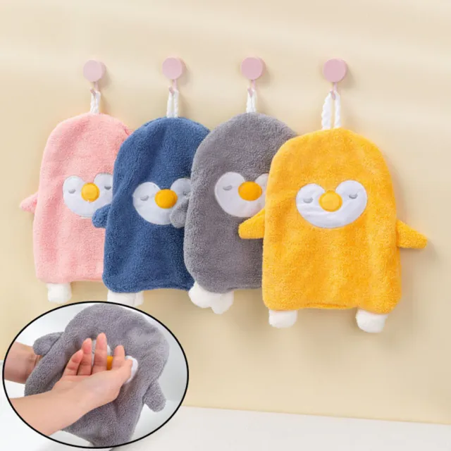 Cartoon Hand Towel Household Items Penguin Towels Absorbent Towels Soft Cute