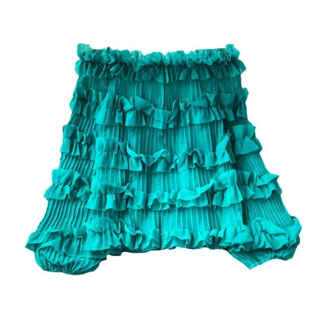 Chemisier Femme épaules Dénudées - Manches Bouffantes Brodées Floral - Maille Pur - Noir - Taille Unique - Neuf Avec étiquettes