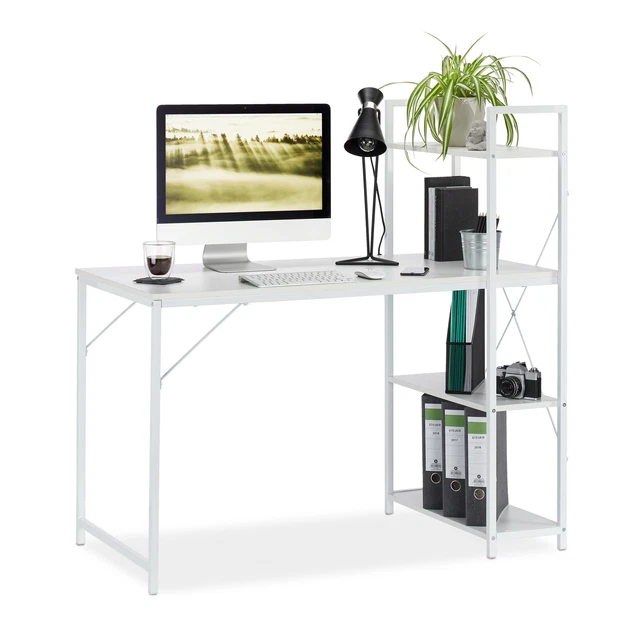Scrivania acciaio libreria tavolo da computer scrivania pc ufficio cameretta