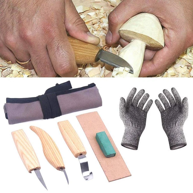 Juego de herramientas manuales juego de cinceles tallados en madera hágalo usted mismo kit de gancho de reducción artesanal