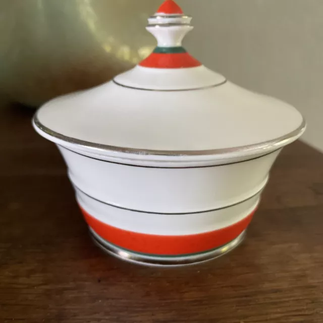 Deckeldose Bonbonniere MZ Czechoslovakia Moritz Zdekauer  Art Deco