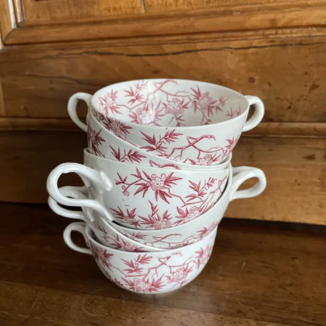 Sarreguemines 6 Tasses à Thé Anciennes Porcelaine Minton ?