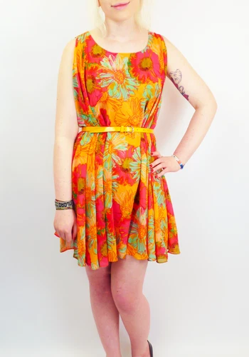 SALE! ANDY WARHOL PEPE JEANS FLOWER FLORAL DRESS Limited Edition COREY S1C XS SALE! ANDY WARHOL PEPE JEANS FLOWER FLORAL DRESS Limited Edition COREY S1C XS