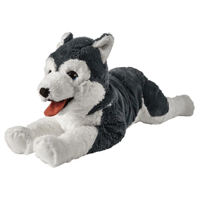 IKEA LIVLIG soft toy dog/siberian BIG husky 57 cm