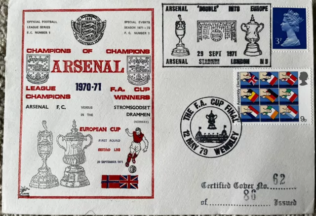 Arsenal FA Cup 1979 Winners Dawn First Day Cover