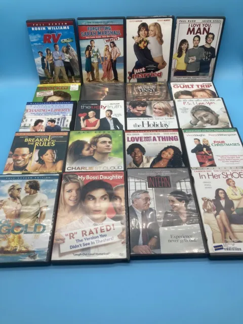Large Lot of 20 DVDS Romance Comedy Just Married Knocked Up RV Sarah Marshal