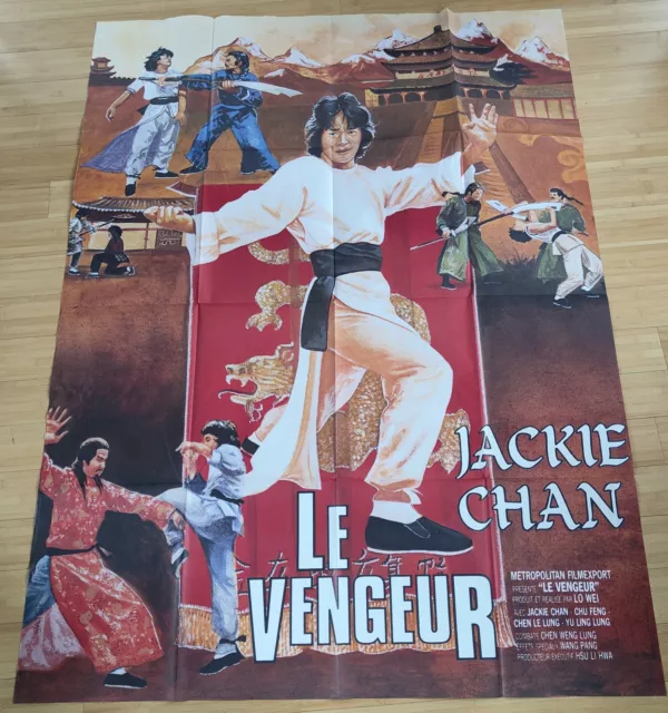 Affiche Cinema 120x160 le vengeur Jackie chan 1977