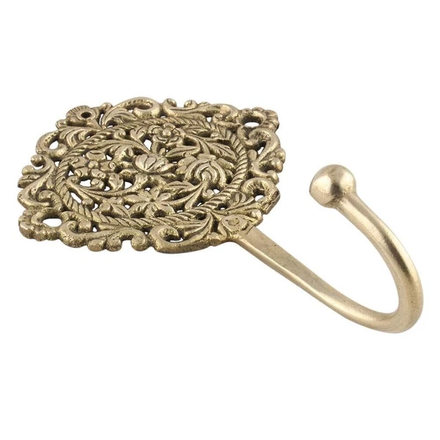 Appendiabiti Oro Support Assiettes Mural Invisible - 6 Crochets Forme W | Pour Décorer Avec Des Assiettes, Photos Ou Art Supports Muraux Assiettes