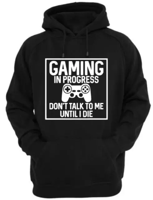 Black gaming PlayStation  hoodie gift casual men's boys hoody funny gaming