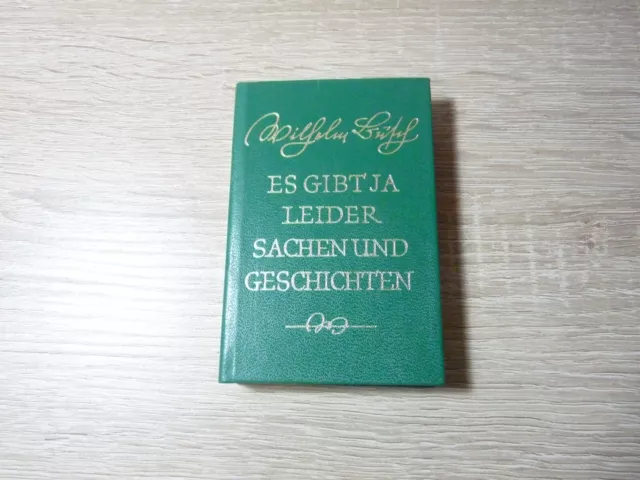 Wilhelm Busch: Es gibt ja leider Sachen und Geschichten / Minibuch / Gebunden
