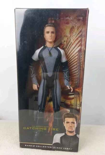 THE HUNGER GAMES Catching Fire Peeta Doll Sealed Barbie Collectable Black Label 129.95 PicClick AU