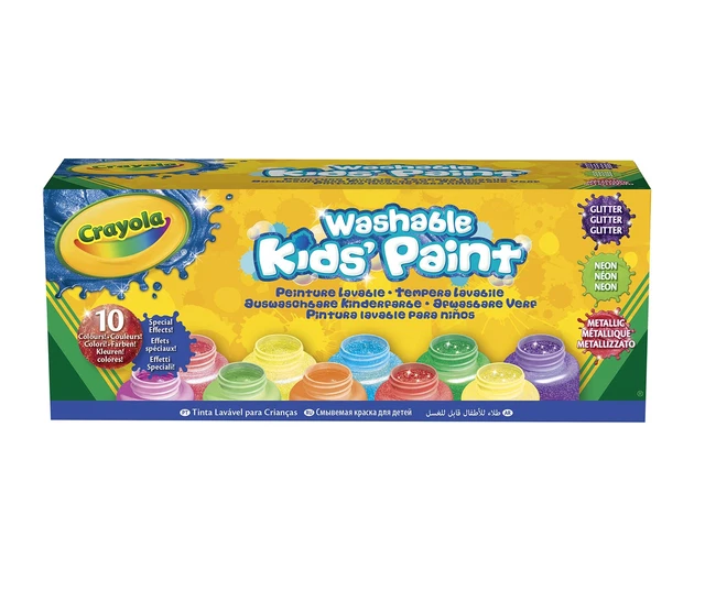 Crayola Niños Color Temperatura Efectos Especiales Neón Brillo Metal 10 x 59ml B-MERCANCÍA