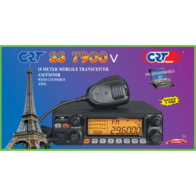 CB RADIO HAM Crt Ss7900 V Turbo 10 11 Meter Comunication Ssb Am Fm Lsb