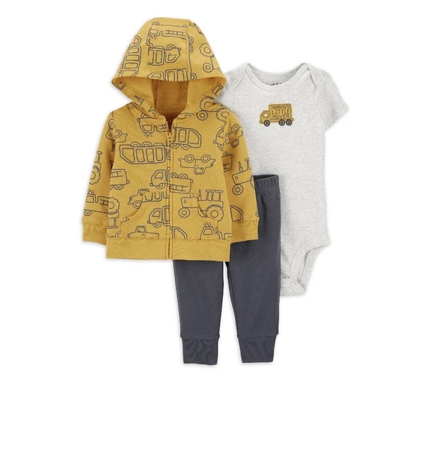 Child Of Mine By Carters Baby Boy Take Me Home Constructer Cardigan Set Preemie
