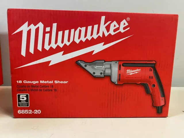 Milwaukee 6852-20 corded 6.8amp 18-Gauge-metal shear