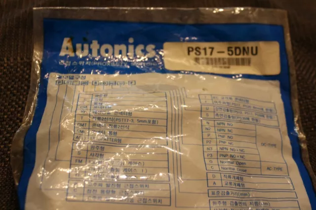 Autonics PS17-5DNU Proximity Switch