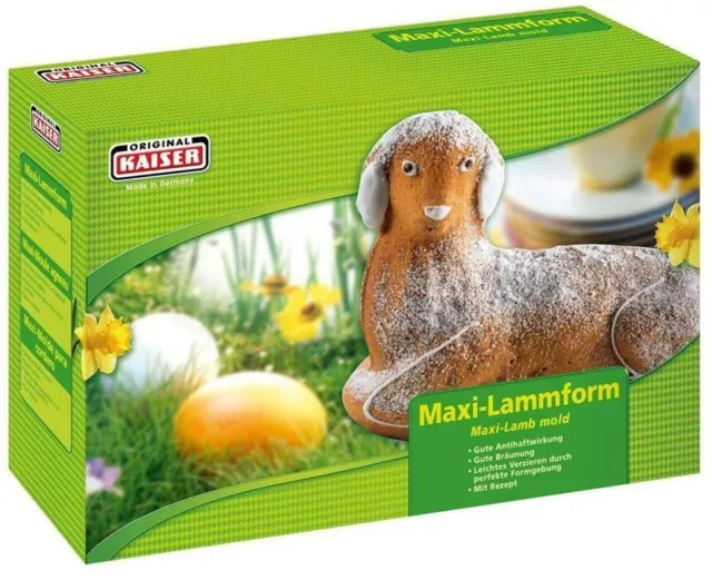 Kaiser 3D Backform Maxi Lamm 1,75l antihaftbeschichtet Lammform Ostern Kuchen