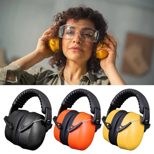 Orecchio ABS suono denso muff regolabile orecchio protezione universale