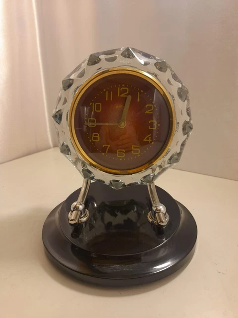 Orologio da tavolo meccanico di alta qualità Majak in stile Art Deco del periodo
