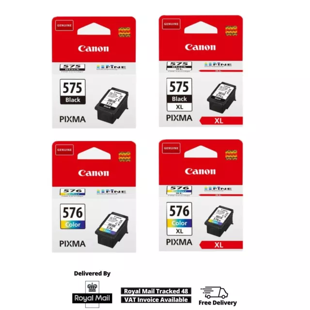 Cartuchos de tinta genuina Canon PG575XL / PG575 / CL576 / CL576XL para Pixma TS3551i