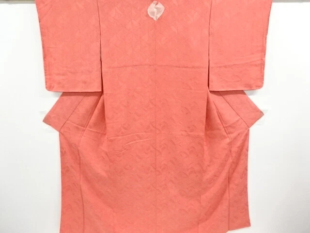 6822144: Japanese Kimono / Vintage Unused Iromuji Kimono / Woven Seigaiha