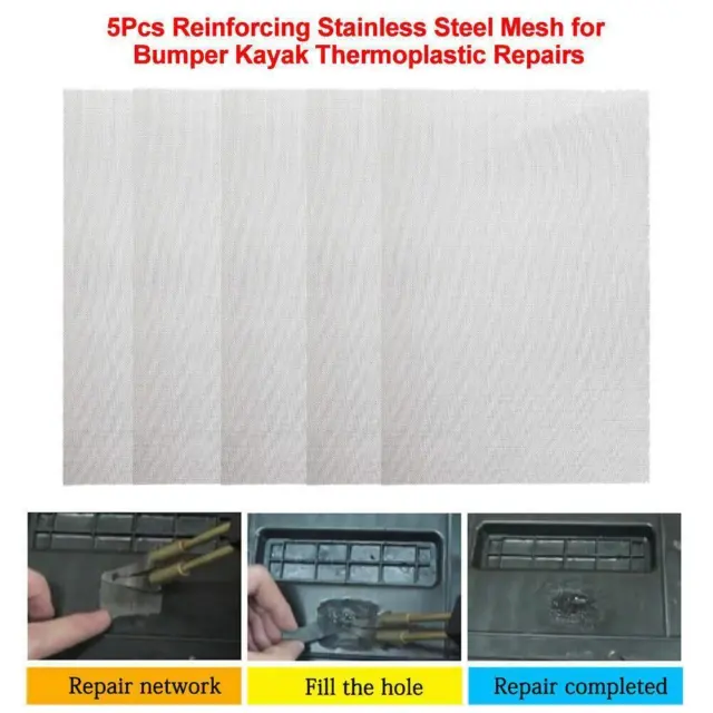 5 X Welding Mesh Plastic Reinforcing Stainless Steel Wire N mesh For Bumpe O3T7
