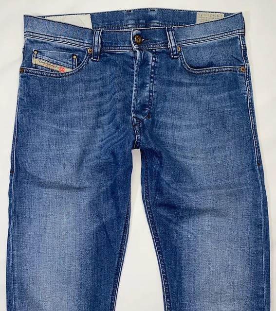 Mens DIESEL Tepphar Jeans W29 L32 Blue Slim Carrot Wash 0818T_STRETCH 🇮🇹