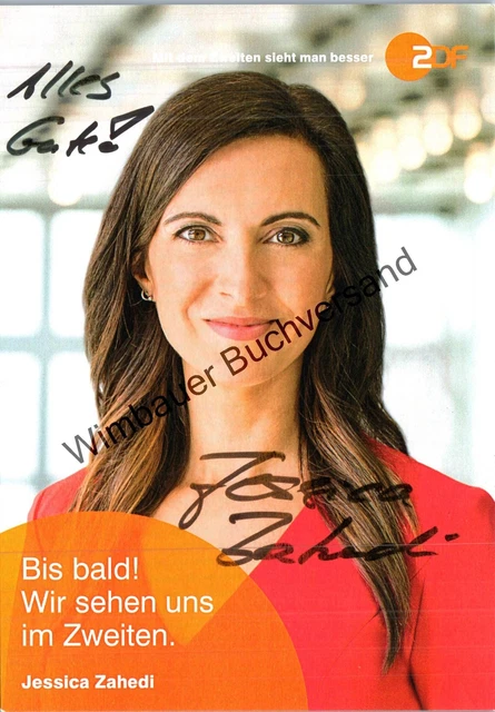 ORIGINAL AUTOGRAMM JESSICA Zahedi ZDF /// Autogramm Autograph signiert
