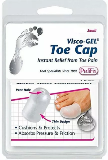 PediFix Visco-Gel Toe Cap- Relieves Toe Pain Instantly- Small