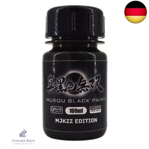 MJKZZ Musou Black Edition Acrylfarbe, das schwärzeste Schwarz der Welt, 100 ml,