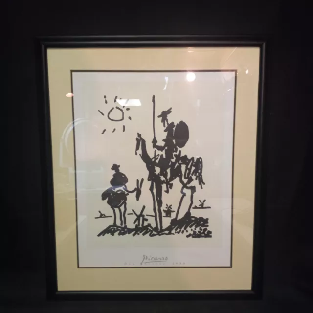 Pablo Picasso Print "Don Quixote" Signed, From Heismans Fine Arts Gallery Pablo Picasso Print "Don Quixote" Signed, From Heismans Fine Arts Gallery