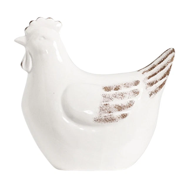 Table Chicken Decorations Pair Chicken Statue Set Desk Decor rooster figurines