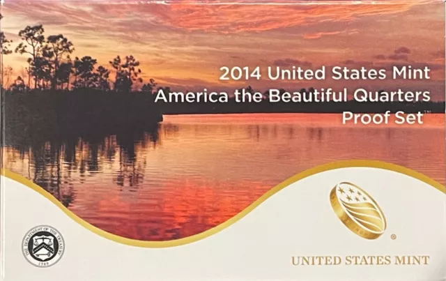 2014 US Mint 50 State Quarters Proof Set w/ COA - Free Shipping
