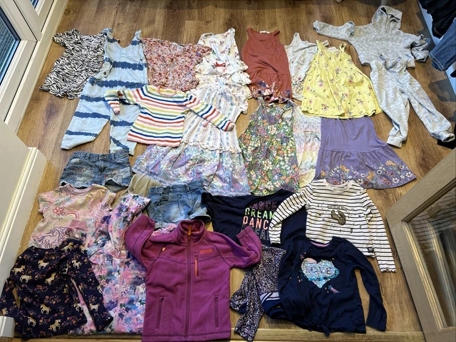 Girls Clothes Bundle Age 4-5 5-6 Spring Summer NEXT H&M etc