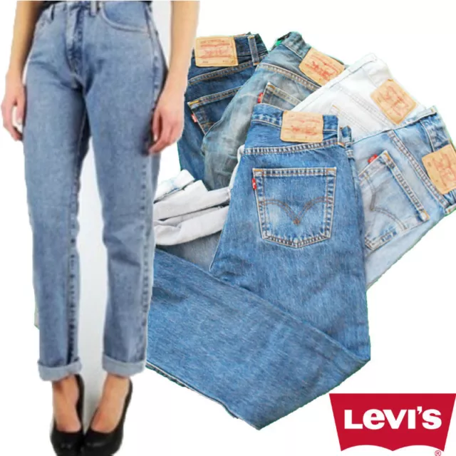 VINTAGE GRADO A! LEVI LEVI LEVIS 501 501s MOM BOYFRIEND JEANS 4-12