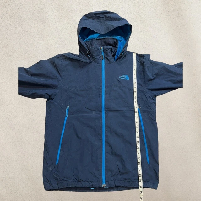 Mens Blue The North Face Hyvent Hooded Waterproof Jacket - Size Medium (M) S29 8