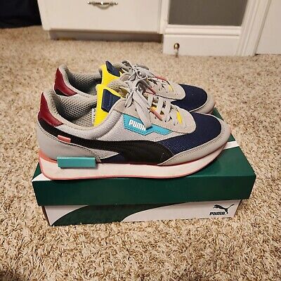 PUMA RS-X MARKET Mens Shoes Size 12, Color: Hirise/Dark Denim 
