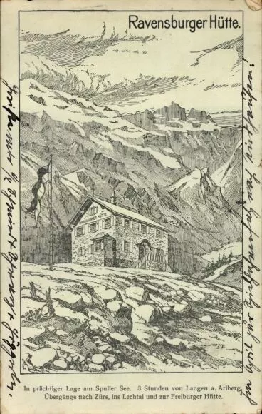 Ak Dalaas Vorarlberg, Ravensburger Hütte - 10926357