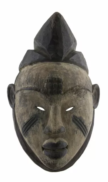 Mask African Punu Pounou Gabon Art African Antique Piece-Rare- Af 6775 Hall