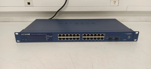 Switch Netgear Prosafe GS724T V3H1 – 24 Ports Gigabit – Montable En Rack – Occasion