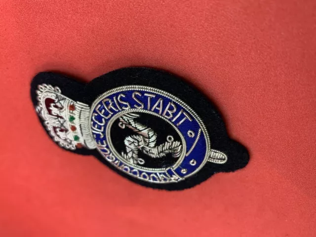 Isle Of Man Police Badge Embroidered Bullion Wire Hat Badge Police Replica Badge 3