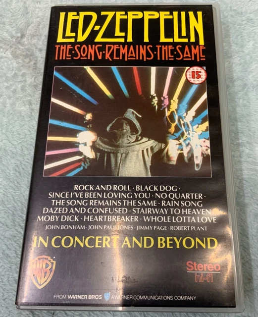 LED ZEPPELIN THE Song Remains The Same VHS Vintage Concert Film CD03 ...