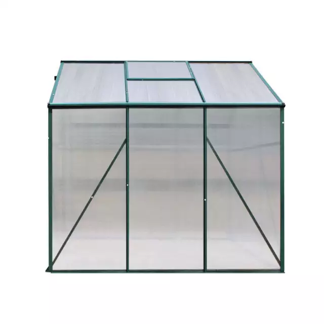 Greenfingers Greenhouse Aluminum Green House Garden Shed Polycarbonate 1.9x1.9M 3