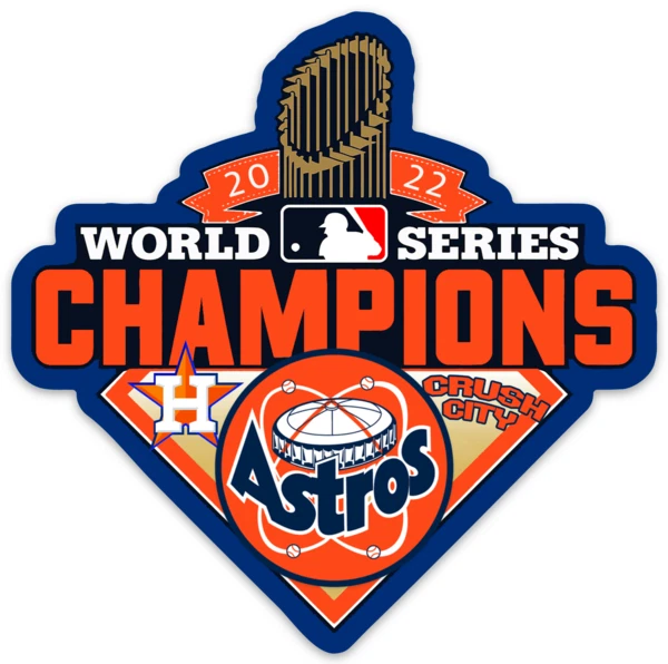 HOUSTON ASTROS WORLD Series Champions 2022 Logo type MLB Baseball Die