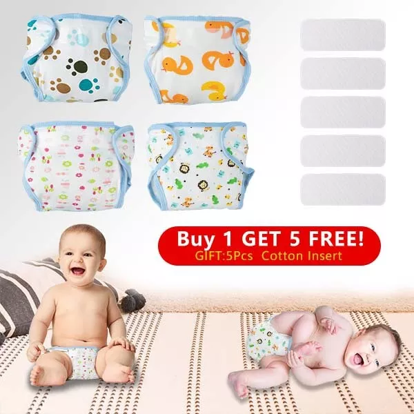 Reusable Washable Diapers Pants Training Panties Toddler Adjustable Nappy Cover